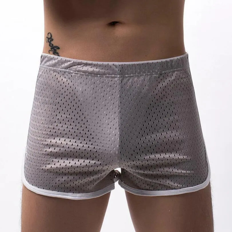 Men's cotton three-point boxer shorts in multiple colours on a mid waist