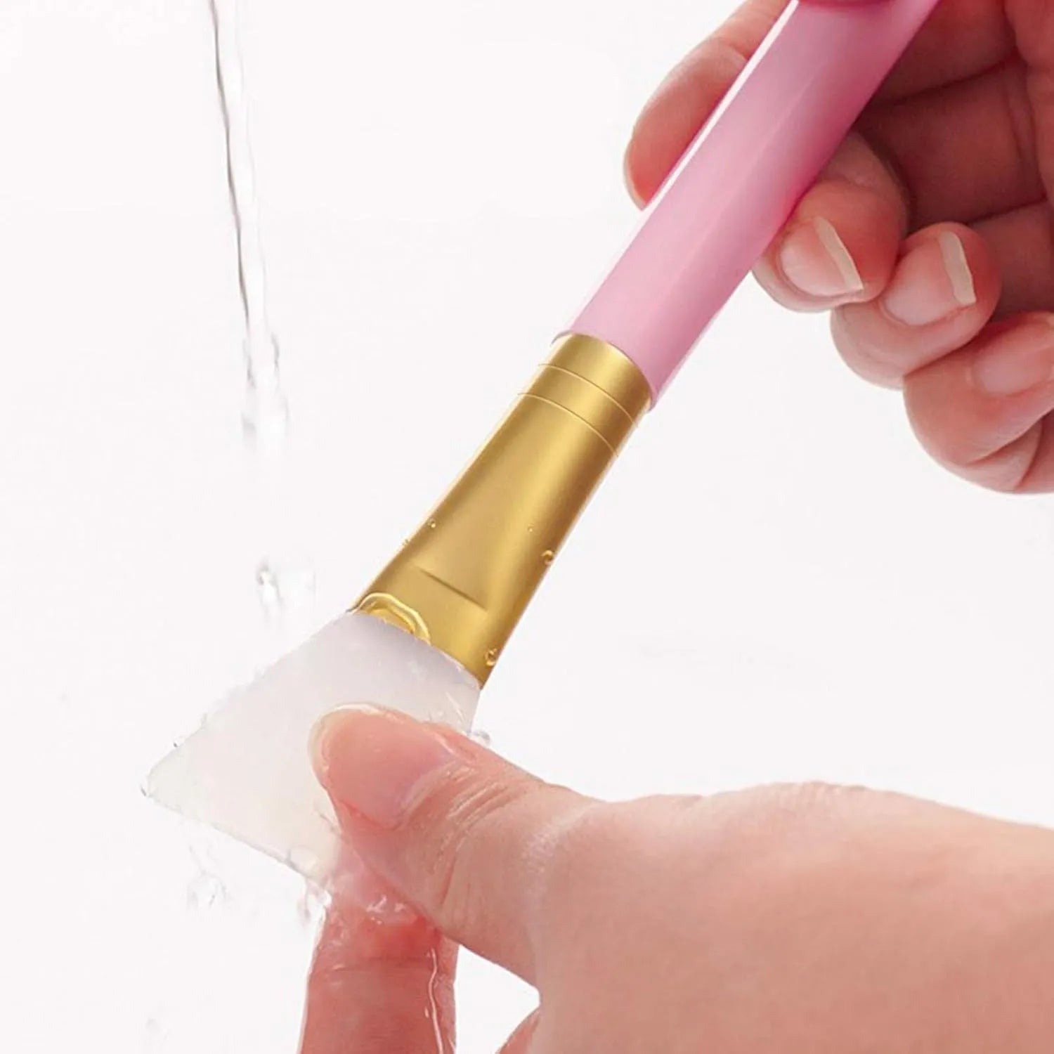 Silicone face mask applicator spatula in six colour options for clay mud and skincare application