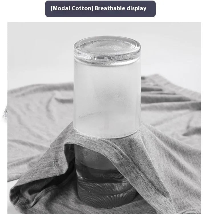 Men's solid colour high-waisted modal boxer shorts on a white background.
