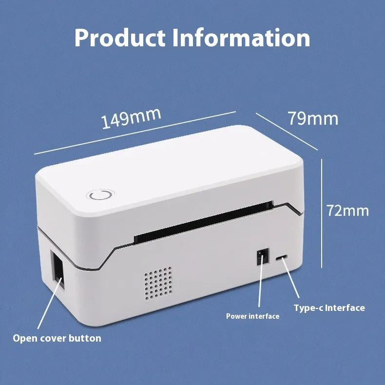 Compact Thermal Express TDL401H receipt printer with Bluetooth and USB connectivity