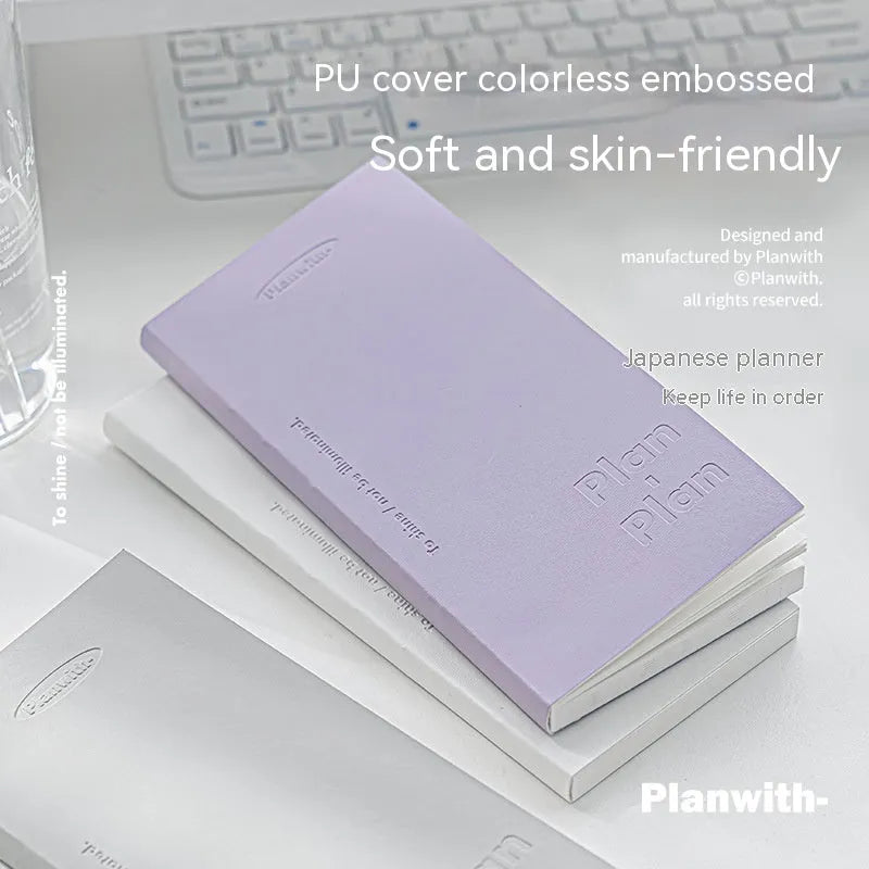 A5 embossed simple visual daily meter book showing cover colour options.