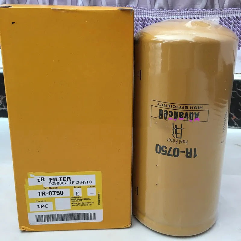 1R-0750 diesel fuel filter element with filter paper construction for oil impurity removal