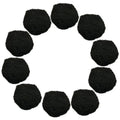 Set of ten colourful 5cm polypropylene water polo balls for outdoor pool play