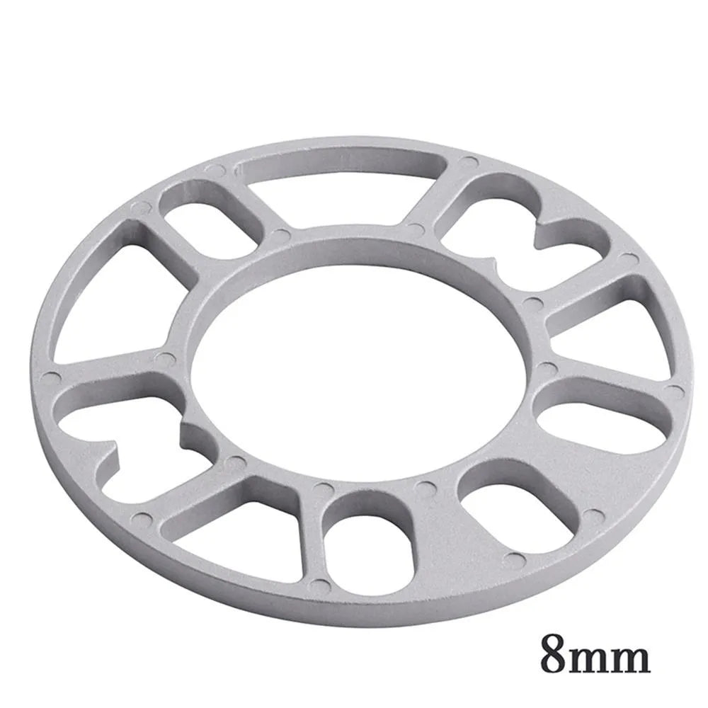 Aluminium wheel hub widening spacer gasket for automotive brake clearance in multiple thicknesses