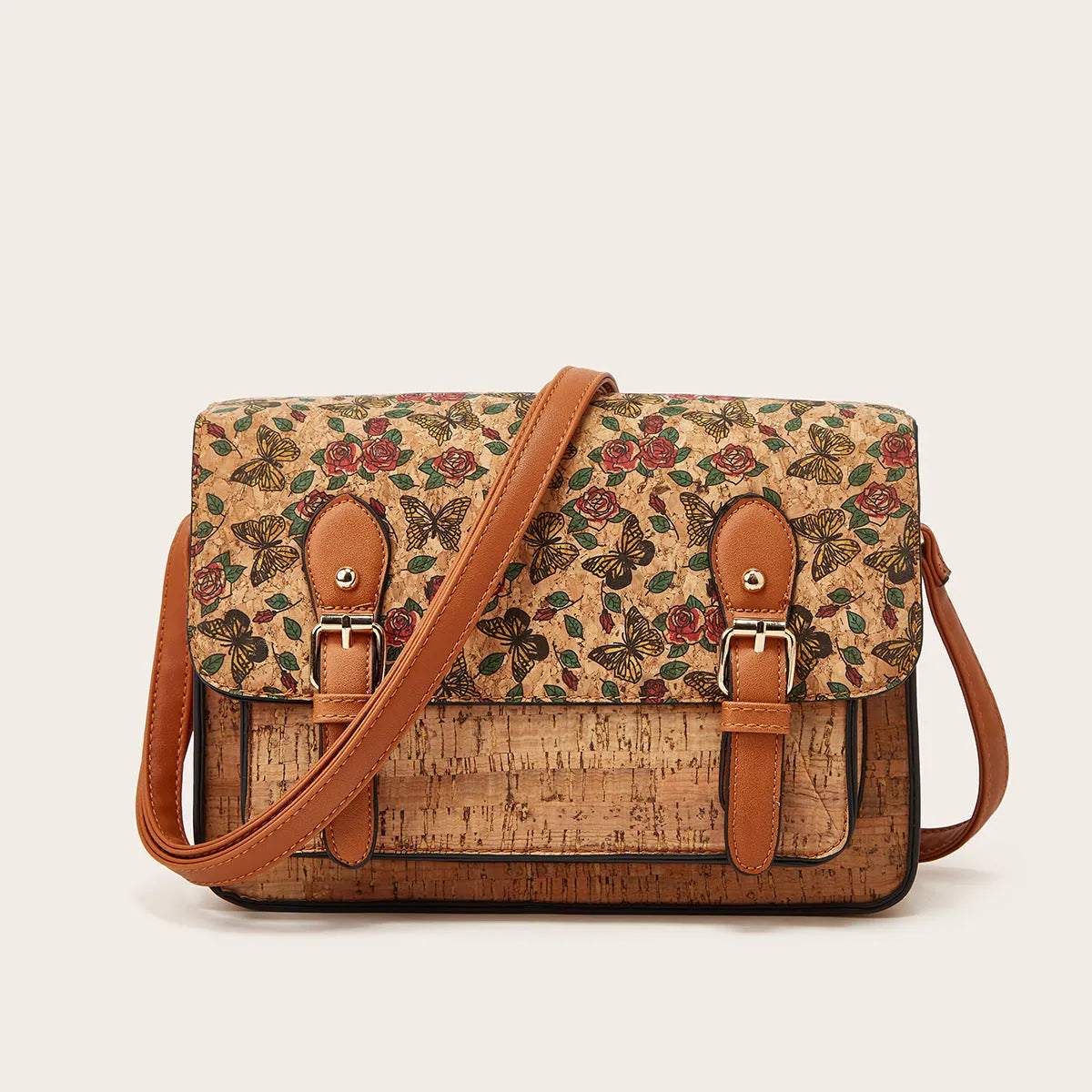 Women's printed crossbody shoulder bag with large capacity and floral geometric designs