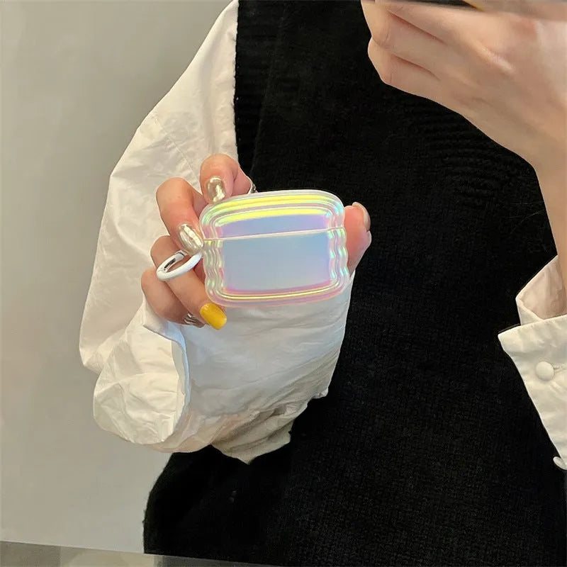 Silicone laser headset case with magic ring design for AirPods Pro and other models