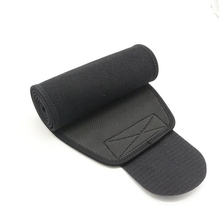 Neoprene lumbar support fitness belt in black, blue, or pink colours for waist protection during workouts