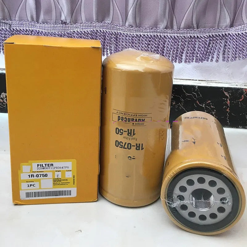 1R-0750 diesel fuel filter element with filter paper construction for oil impurity removal