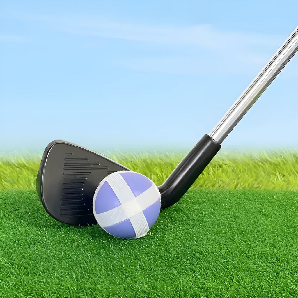 Metal golf club set with adult and children's versions for outdoor family sport
