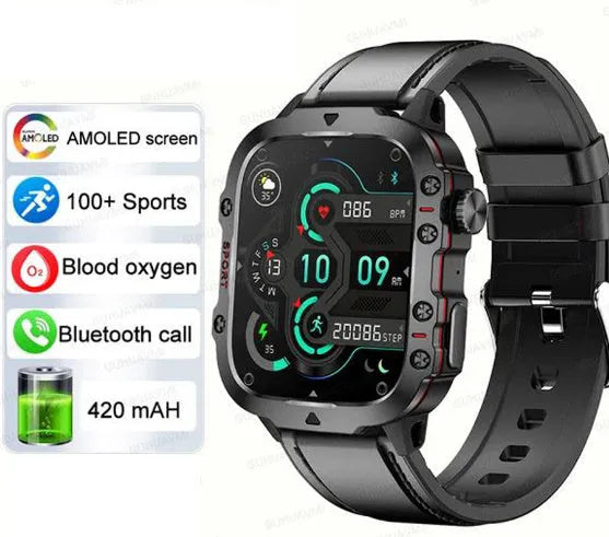 QX11 smart watch with TFT touch screen showing health metrics on wrist
