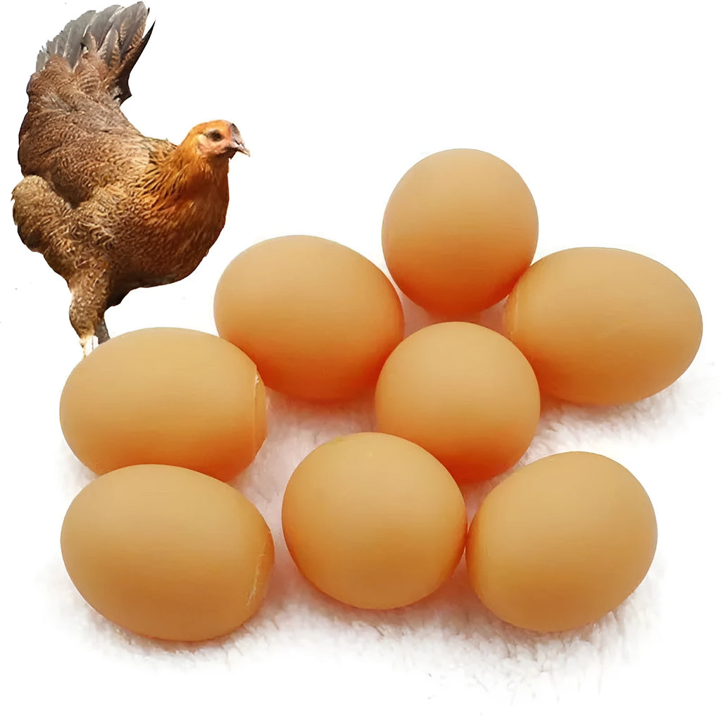 Egg-shaped dog squeaky toy for dental cleaning with sound mechanism