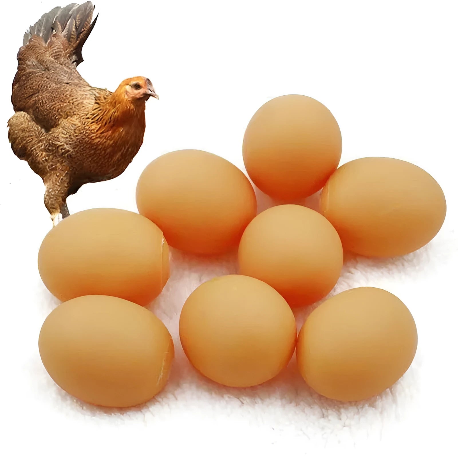 Egg-shaped dog squeaky toy for dental cleaning with sound mechanism