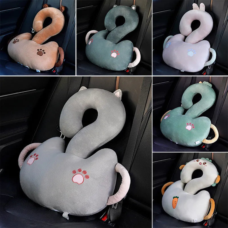 Square 65x65cm cartoon animal hug cushion pillow with soft PP cotton filler, shown in capybara design.