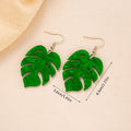 Acrylic drop shape earrings with a coconut design in one of five colour styles on alloy hooks.