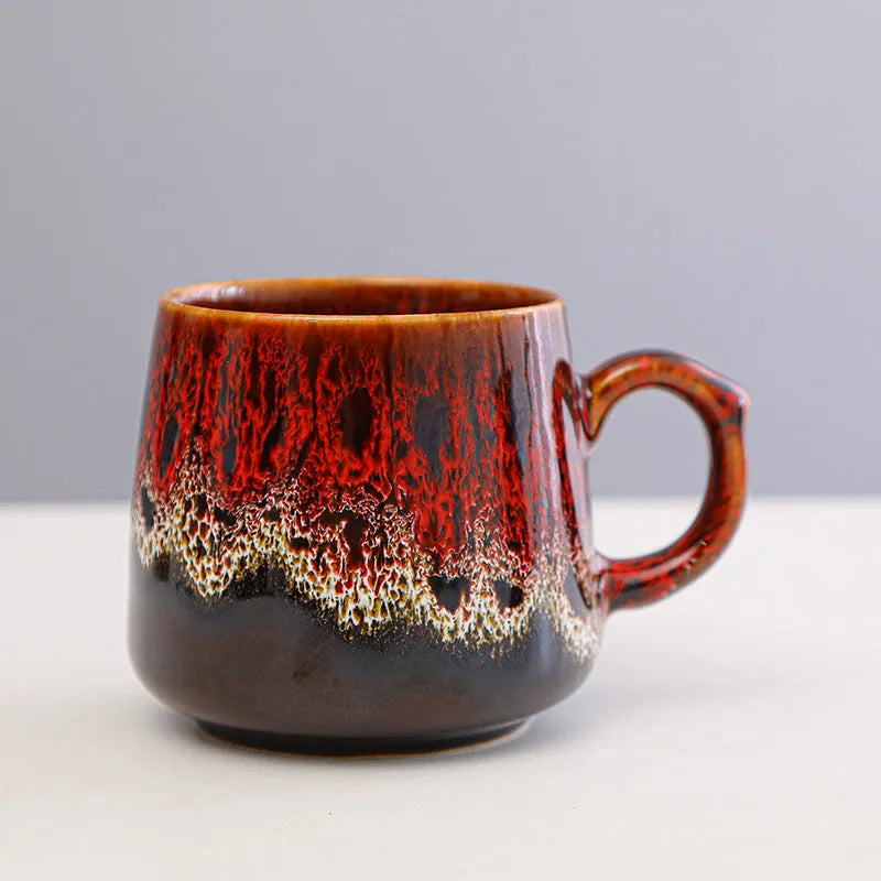 Creative retro style stainless steel large-capacity thermal cup or coffee mug.
