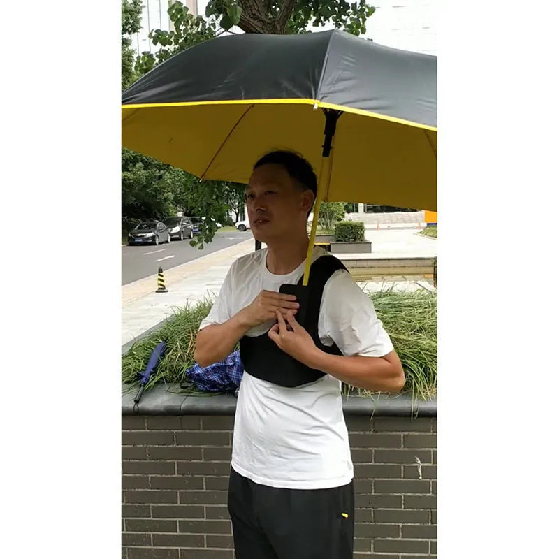 Portable umbrella holder with shoulder strap for manual 10-bone umbrellas in diving cloth material