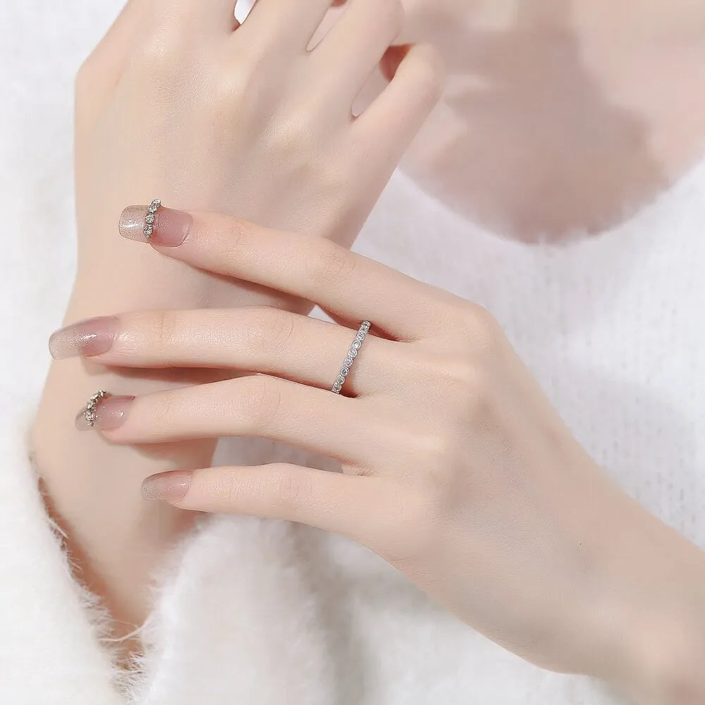 Geometric Korean-style tail ring with open mouth adjustable design in copper electroplated finish