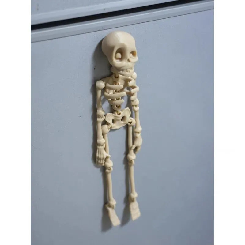 3D printed Halloween skull refrigerator magnet in modern art style