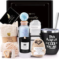 Soy wax aromatherapy candle bath set gift box with decorative suit designs in multiple colours