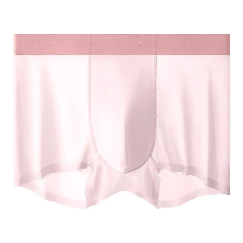 Men's graphene ice silk seamless shorts in multiple colours with hip-lifting design