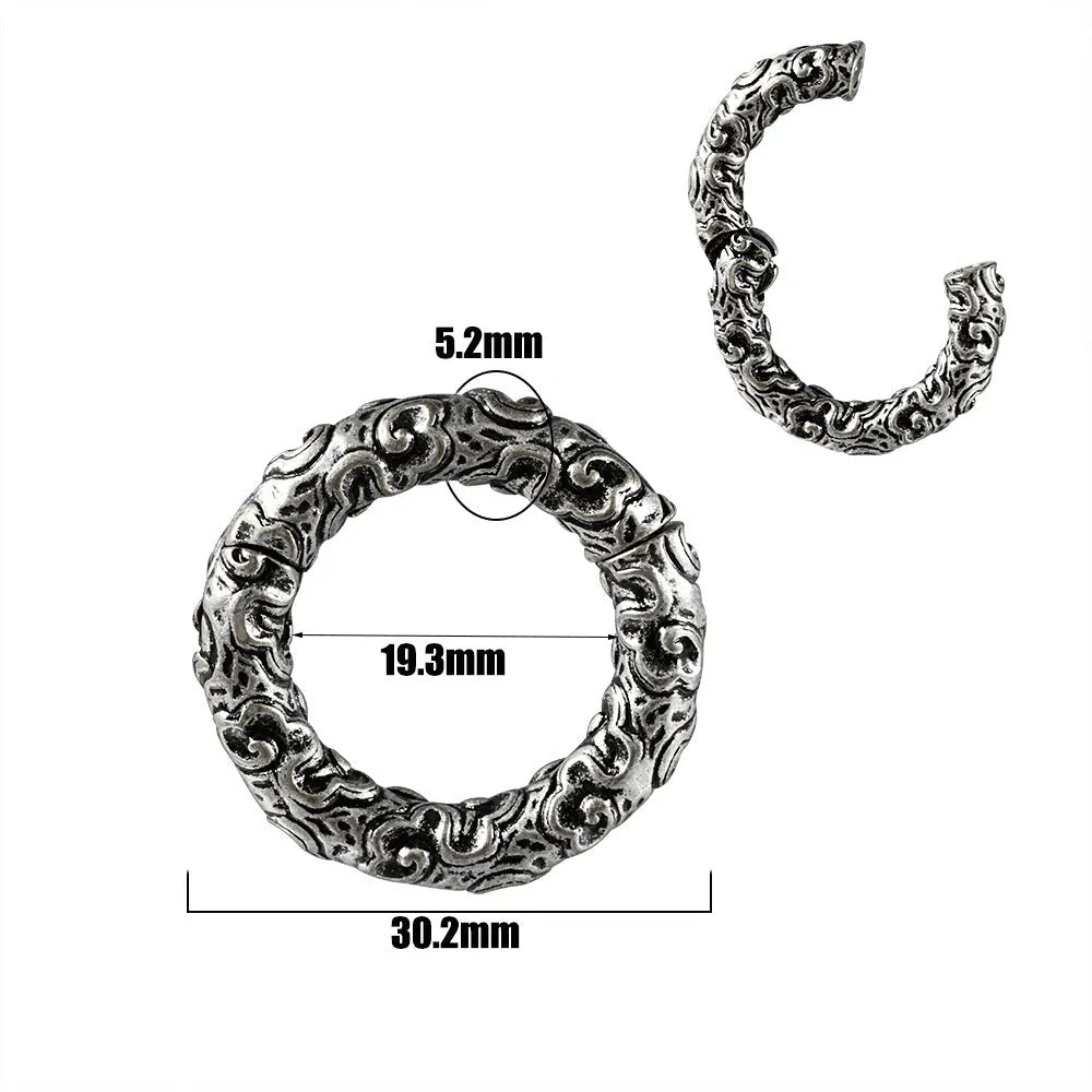 Stainless steel earrings with totem pattern design in various electroplated colours