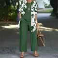 Women's casual three-piece suit set with coat, vest and trousers in Japanese Korean style