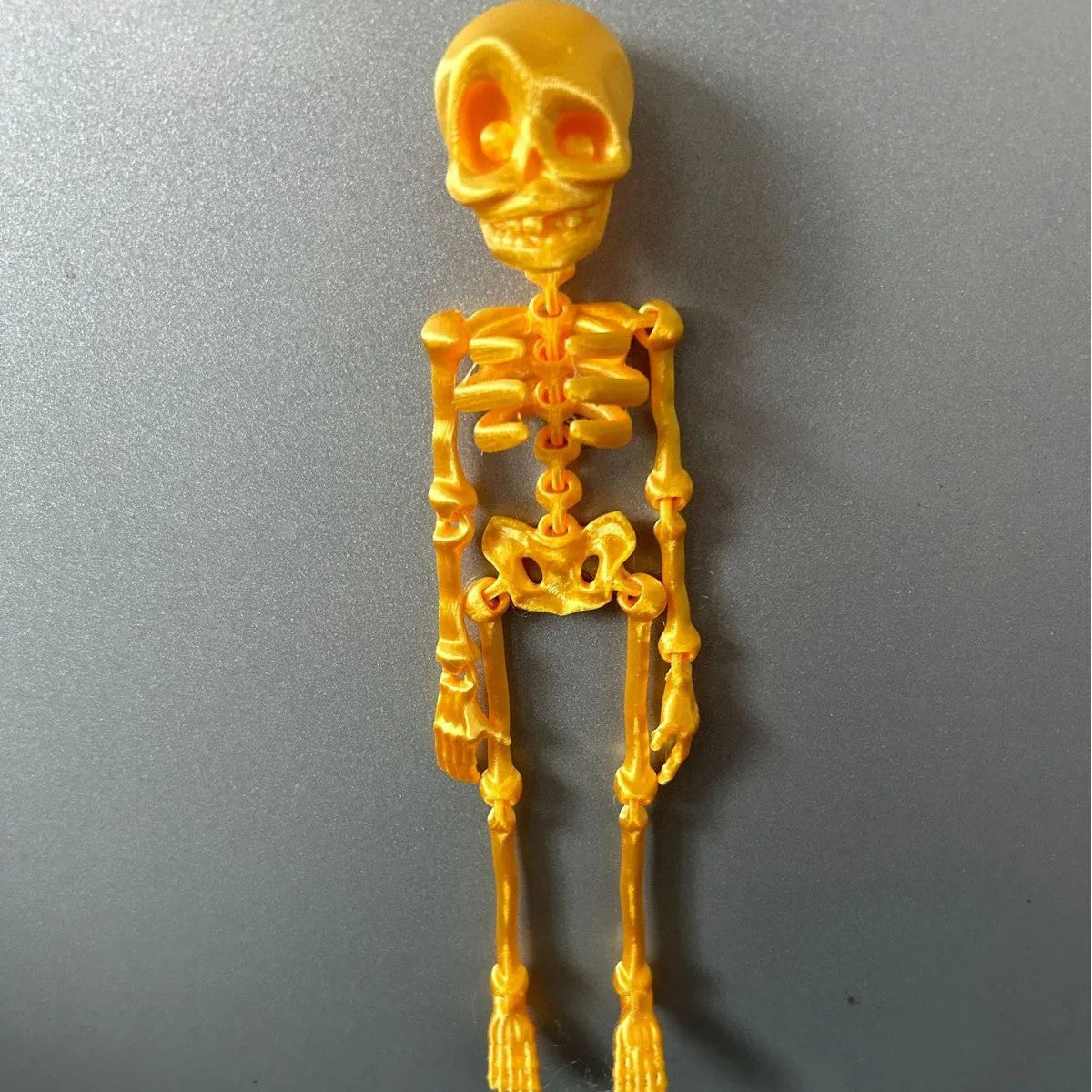 3D printed Halloween skull refrigerator magnet in modern art style