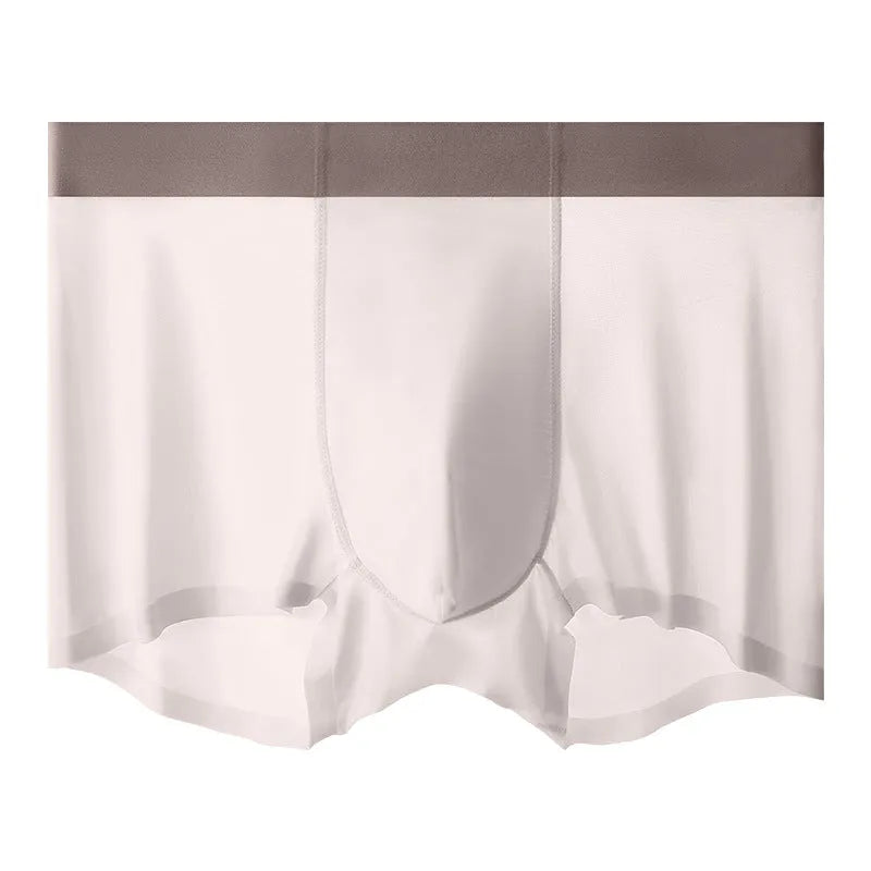 Men's graphene ice silk seamless shorts in multiple colours with hip-lifting design