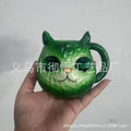 Resin cat cup decorative ornament in American style with four colour options