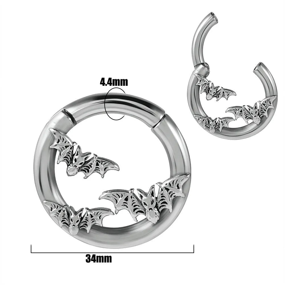 Stainless steel earrings with totem pattern design in various electroplated colours