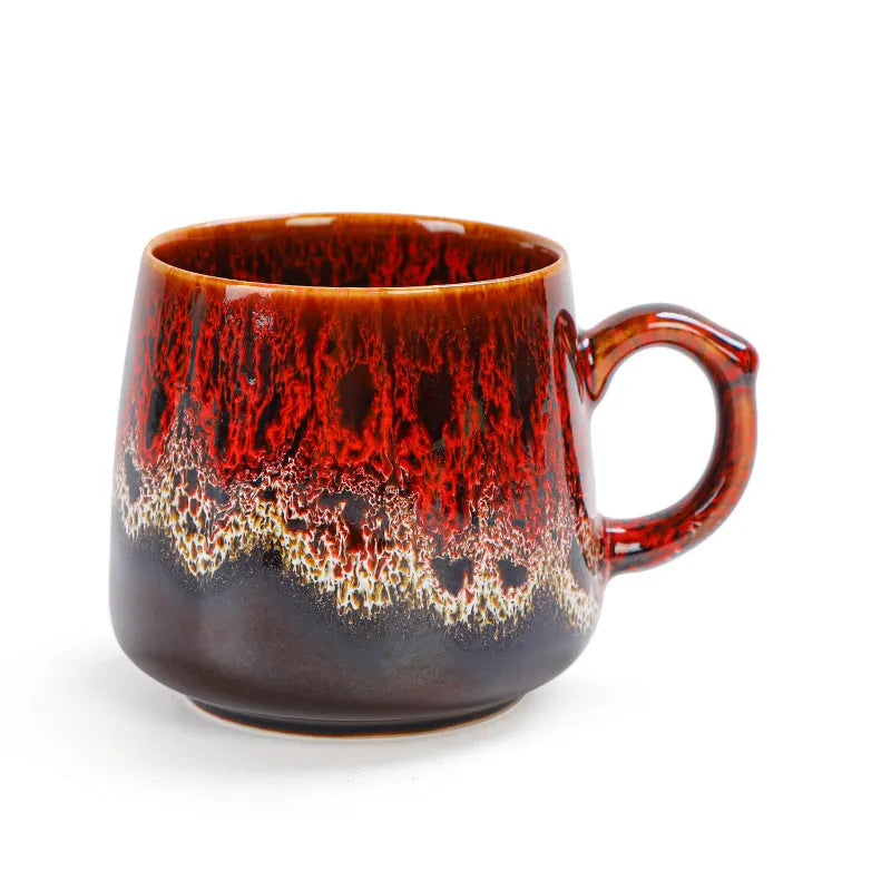 Creative retro style stainless steel large-capacity thermal cup or coffee mug.