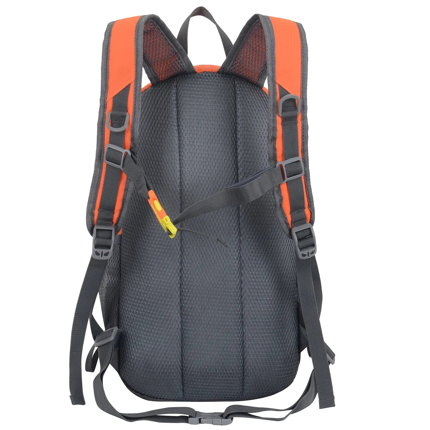 20-litre multi-functional sports backpack in Oxford cloth with an air pillow belt, shown in various colours.