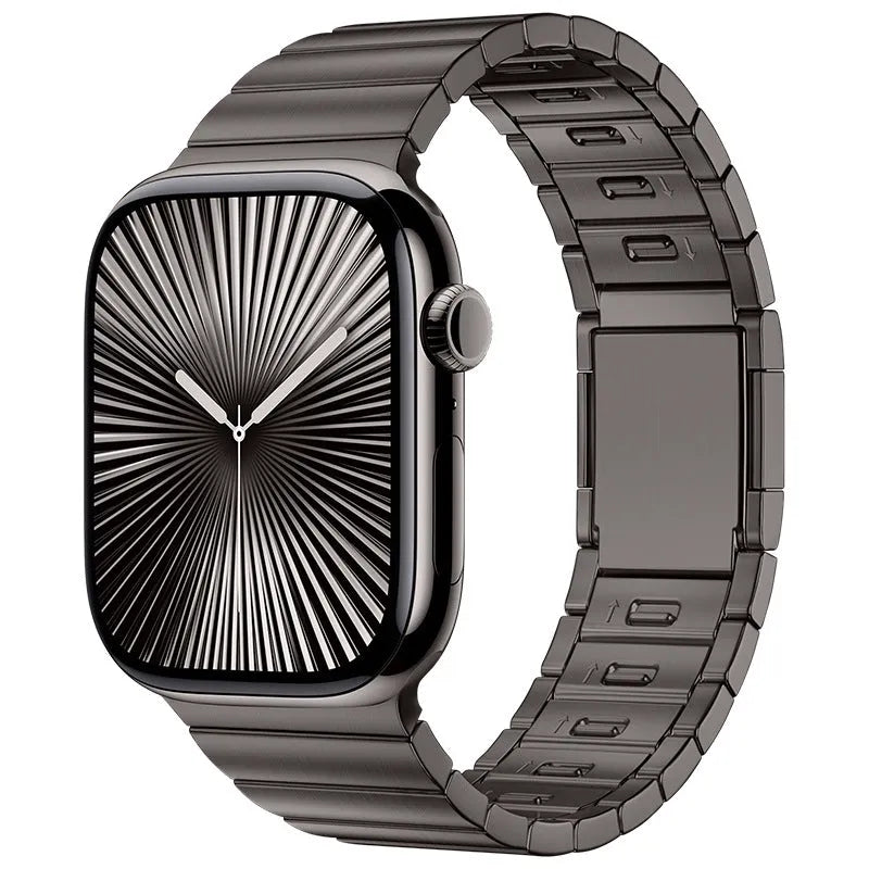 Stainless steel magnetic buckle watch strap for Apple Watch in multiple colour options