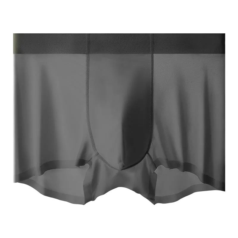 Men's graphene ice silk seamless shorts in multiple colours with hip-lifting design