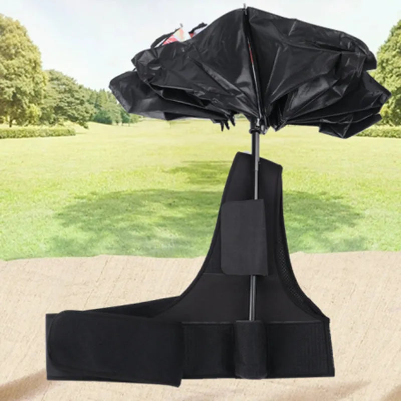 Portable umbrella holder with shoulder strap for manual 10-bone umbrellas in diving cloth material