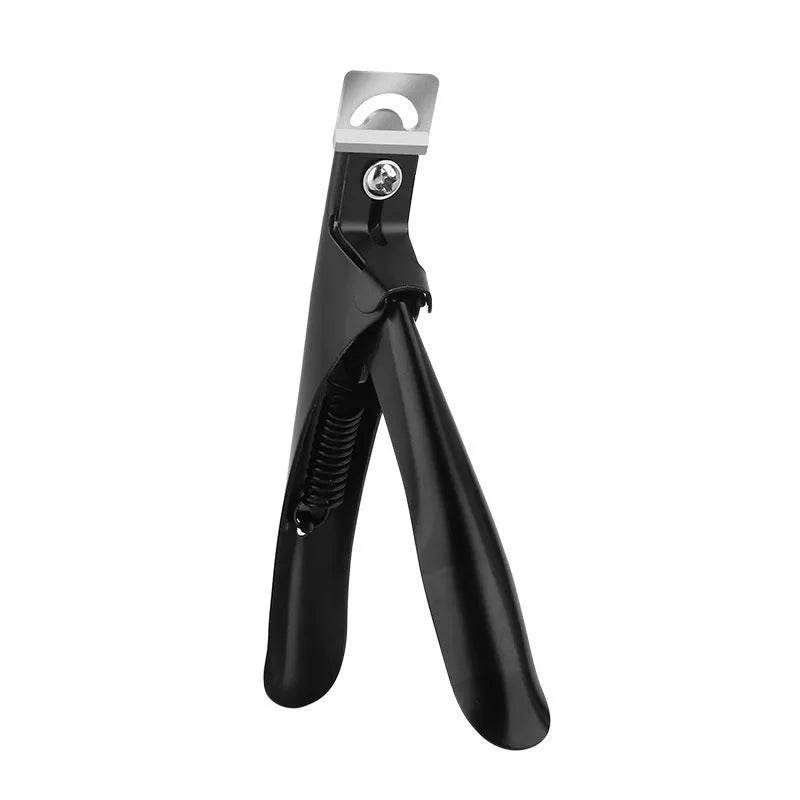 Titanium French U-shaped nail scissors with stainless steel construction showing three colour options