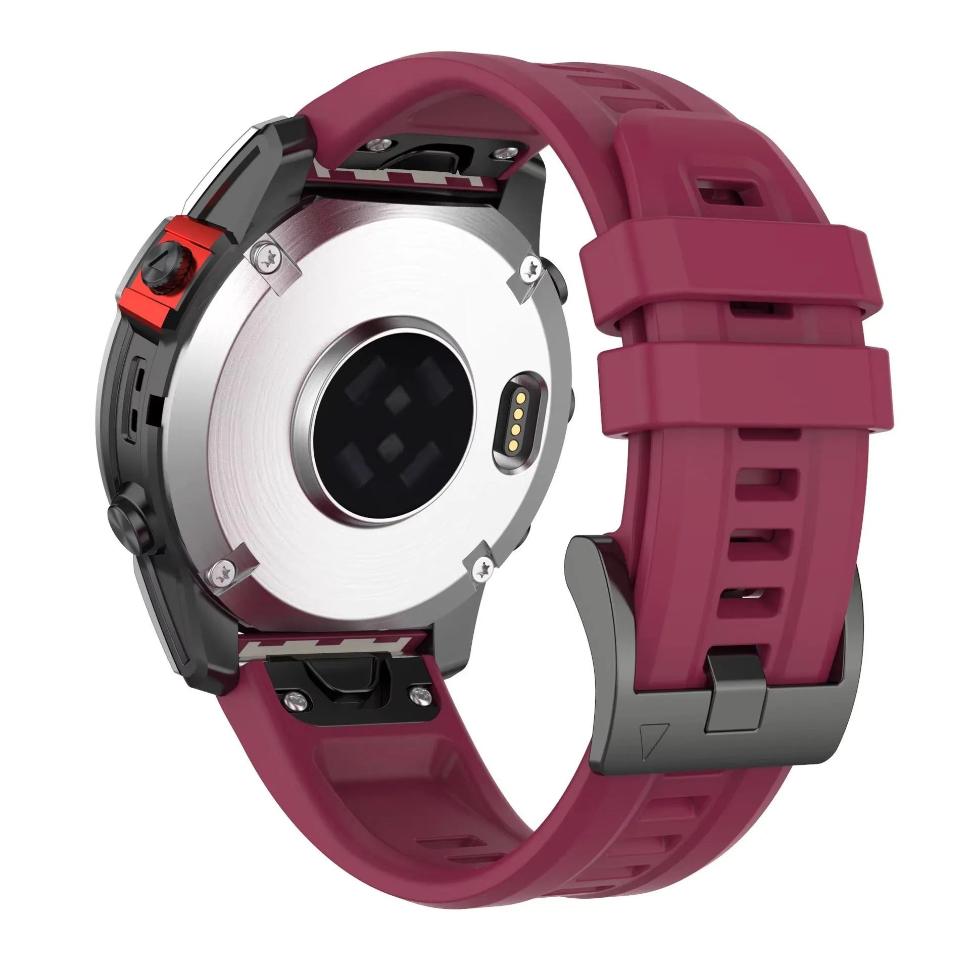 Garmin Fenix 7 compatible silicone quick release sports watch strap in multiple colour options