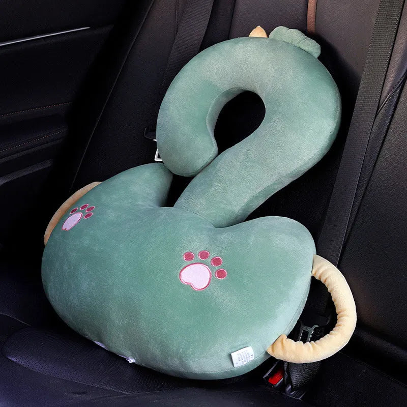 Square 65x65cm cartoon animal hug cushion pillow with soft PP cotton filler, shown in capybara design.