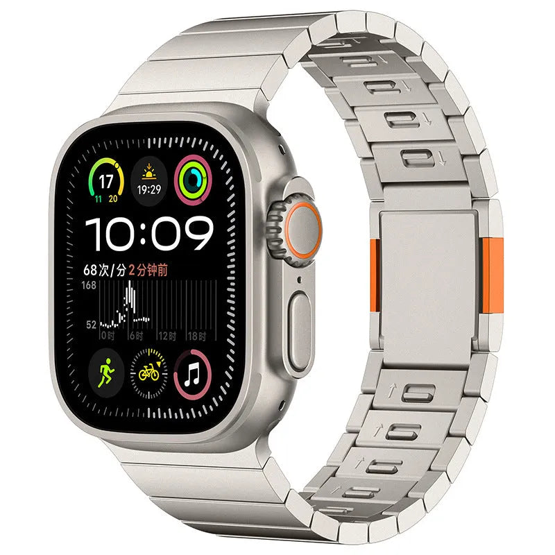 Stainless steel magnetic buckle watch strap for Apple Watch in multiple colour options