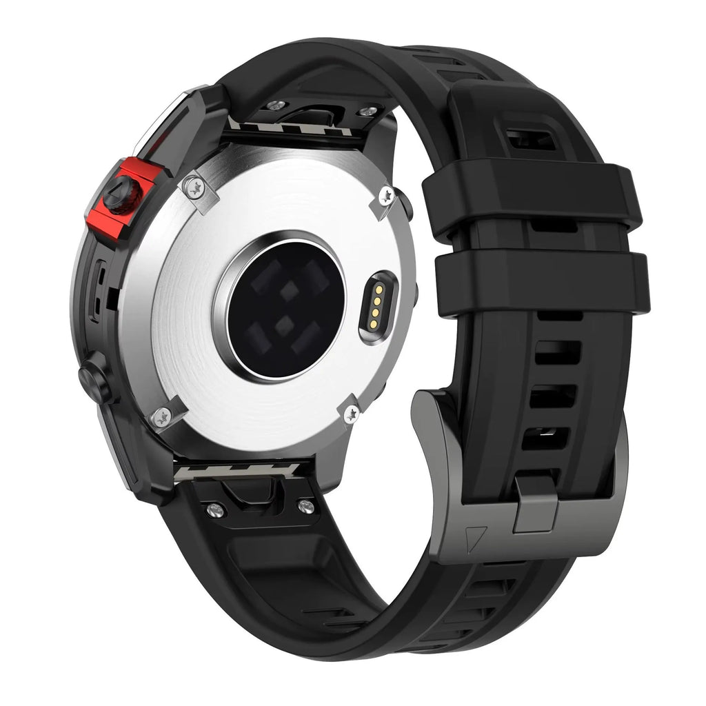 Garmin Fenix 7 compatible silicone quick release sports watch strap in multiple colour options
