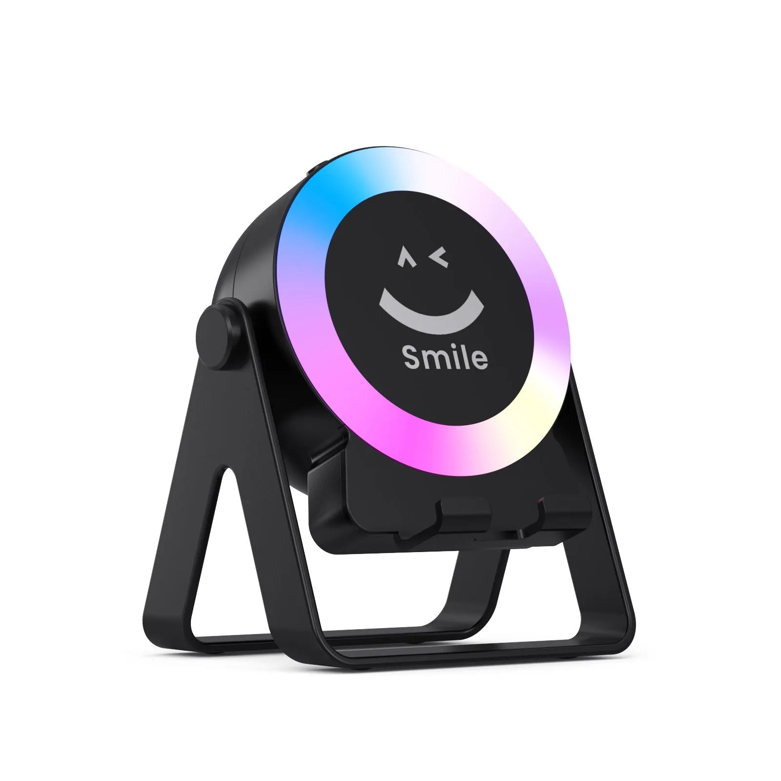 Induction bracket rechargeable Bluetooth speaker with LED lighting effects in black colour option