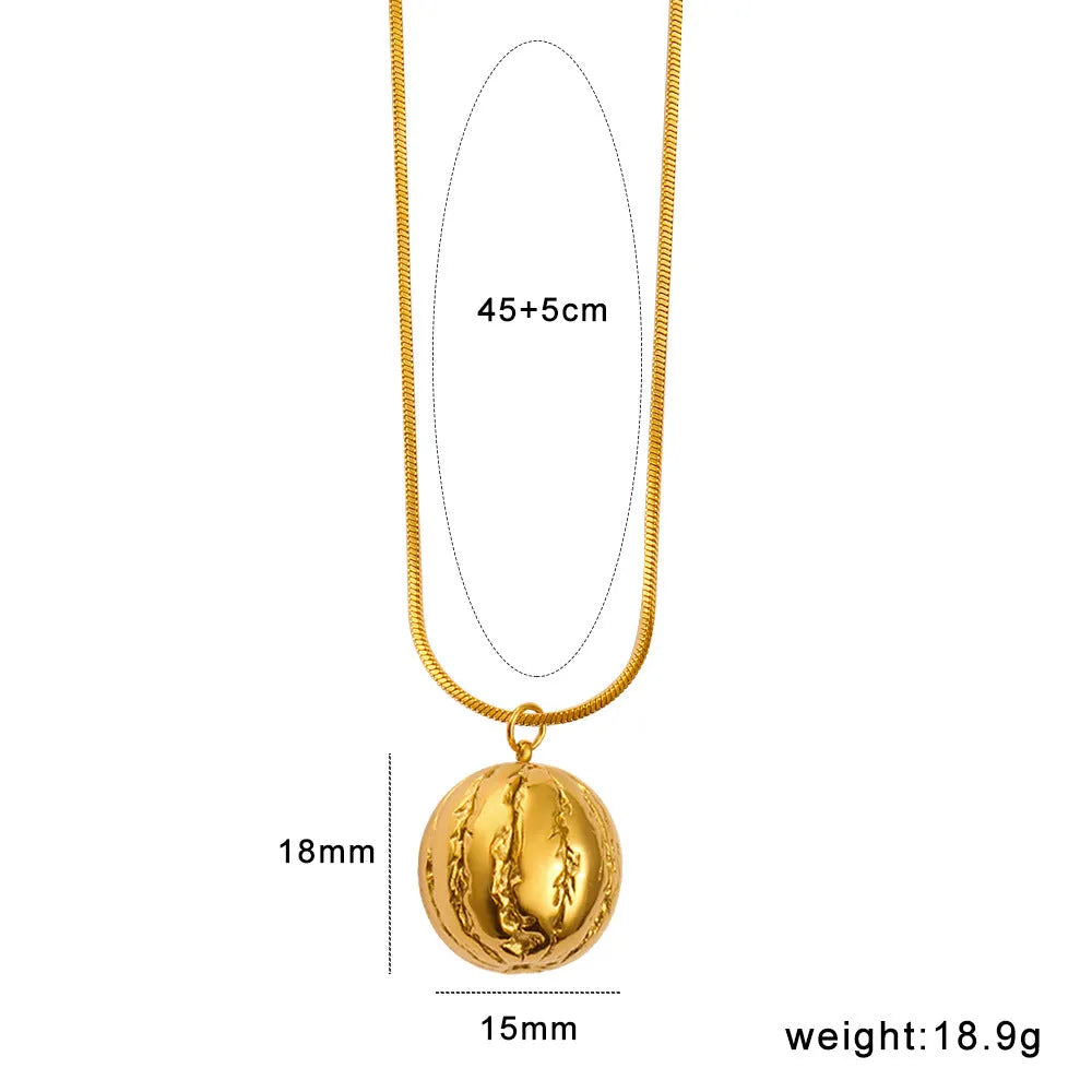 Stainless steel fruit necklace pendant with regular chain, showing fruit charm options