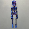3D printed Halloween skull refrigerator magnet in modern art style