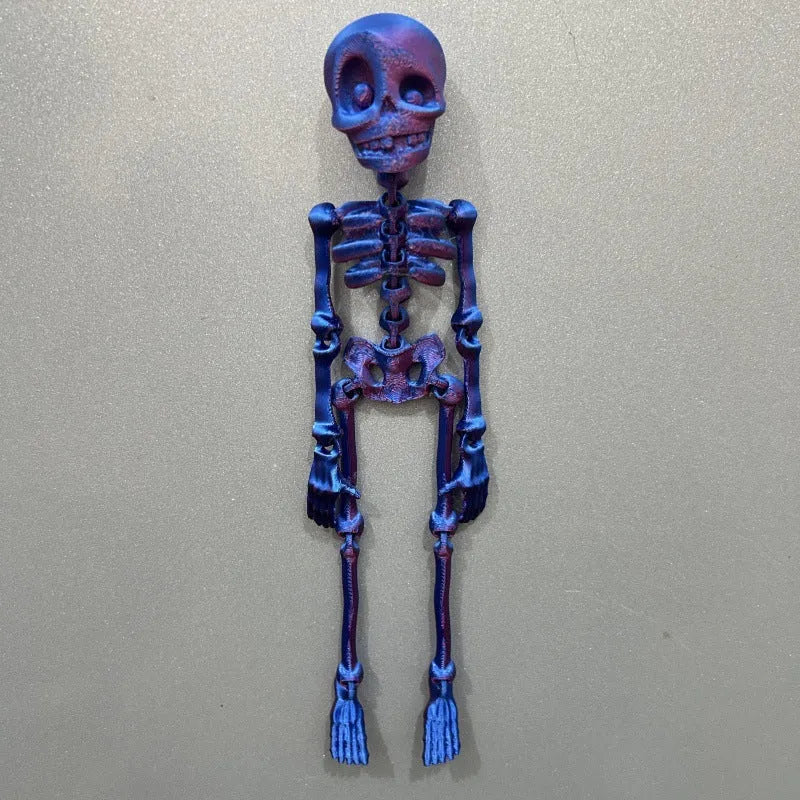 3D printed Halloween skull refrigerator magnet in modern art style