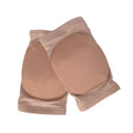 Black and skin colour elasticated knee pads for ballet dance and yoga exercise protection