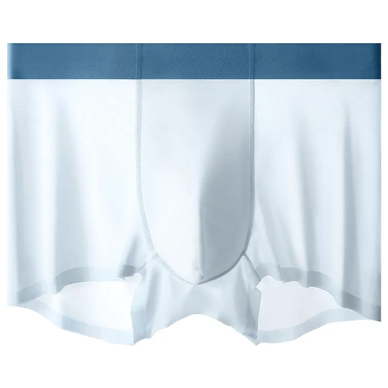 Men's graphene ice silk seamless shorts in multiple colours with hip-lifting design