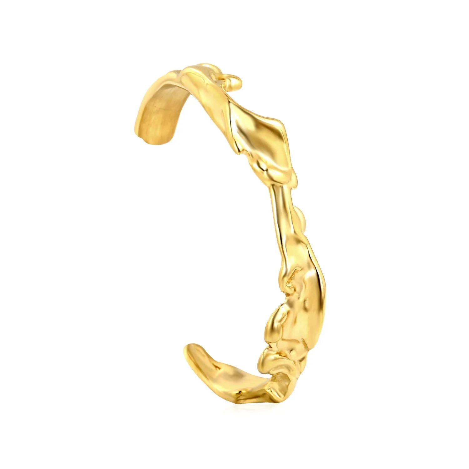 A stainless steel bracelet in an advanced European style design on a wrist.