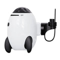 White ABS plastic baby sleep comforter device showing automatic shaking and Bluetooth features for nursery use.