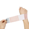 Athletic wristguards with elastic breathable construction in pink, black and grey colour options