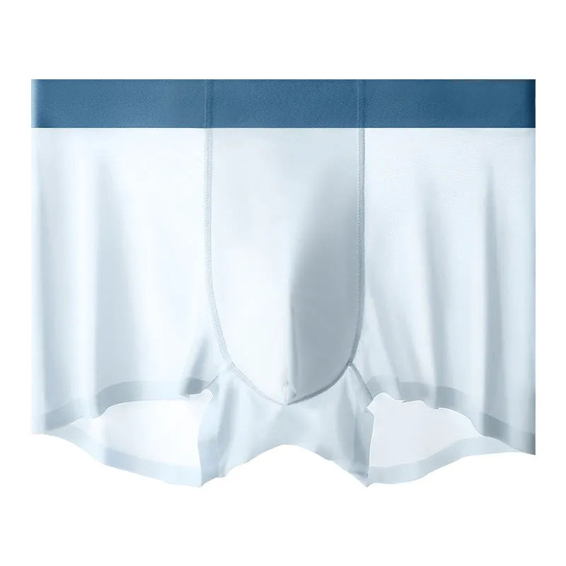 Men's graphene ice silk seamless shorts in multiple colours with hip-lifting design